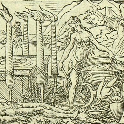 Médée rajeunit Éson (Métamorphose Lyon 1557) - Bernard Salomon