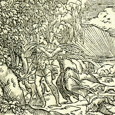 Céphale et Aurore (Métamorphose Lyon 1557) - Bernard Salomon