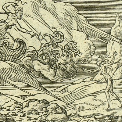 Ceres asks Hunger to punish Erysichthon (Mét. Lyon 1557) - B. Salomon