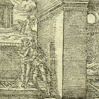 La statue changée en femme (Métamorphose Lyon 1557) - Bernard Salomon