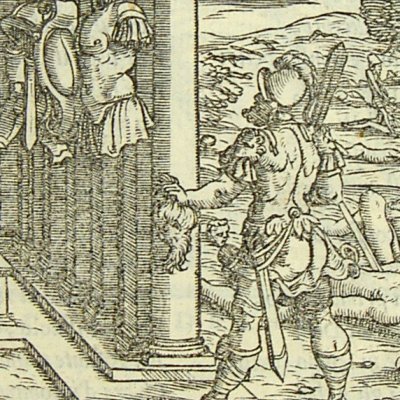Persée et la Gorgone ? (L. Dolce Trasformationi Venise 1553)