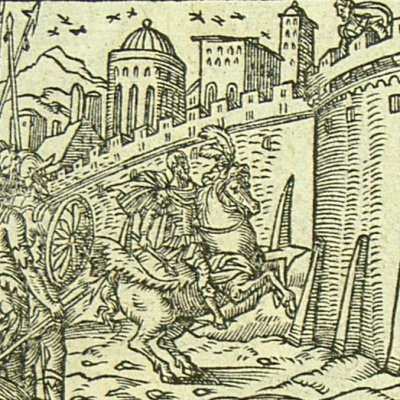 Scylla aime le roi Minos (Métamorphose Lyon 1557) - Bernard Salomon