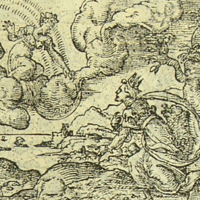 Hersile changée en déesse Ore (Métamorphose Lyon 1557) - Bernard Salomon