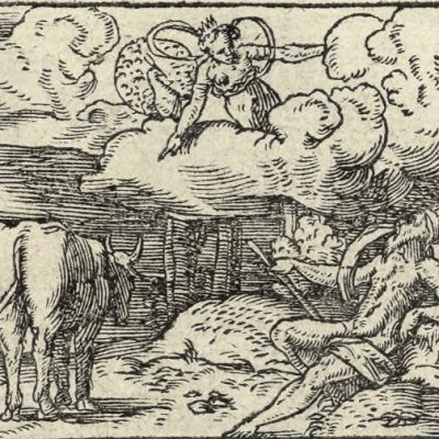 Iô changée en vache (Métamorphose Lyon 1557) - Bernard Salomon