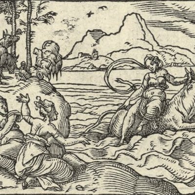 L'enlèvement d'Europe (Métamorphose Lyon 1557) - Bernard Salomon