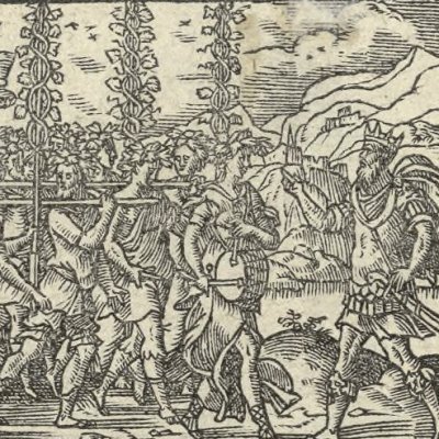 Bacchus triumphant (Metamorphosis Lyon 1557) - Bernard Salomon