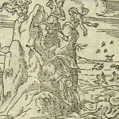 Athamas furieux (Métamorphose Lyon 1557) - Bernard Salomon