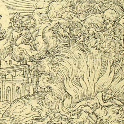 Memnon changé en oiseau (Métamorphose Lyon 1557) - Bernard Salomon