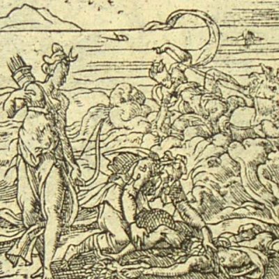 Diane ressuscite Hippolyte (Métamorphose Lyon 1557) - Bernard Salomon