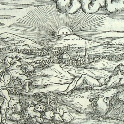 Phébus ranime Leucothoé de ses rayons (L. Dolce Trasformationi Venise 1553)
