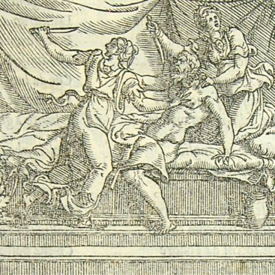 Les filles de Pélias le tuent croyant le rajeunir (L. Dolce Trasf. Venise 1553)