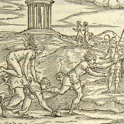 La course d’Hippomène & d’Atalante (L Dolce Trasformationi Venise1553) - Rusconi