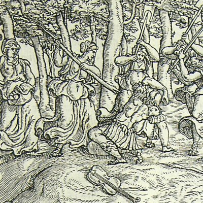 Orphée mis en pièces par les femmes thraces (L. Dolce Trasf. Venise 1553)    