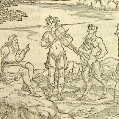 Midas avec Pan contre Apollon (L. Dolce Trasformationi Venise 1553)