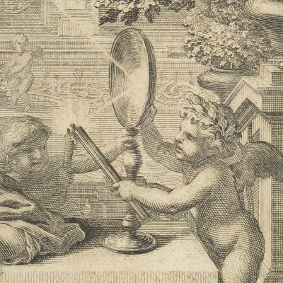 Frontispice (Métamorphoses en rondeaux, Mabre-Cramoisy 1676) - Le Brun