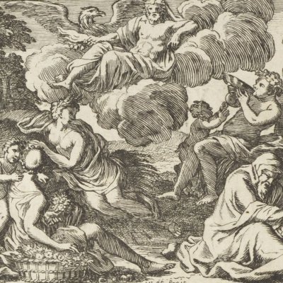 L’année divisée en saisons (Métamorphoses en rondeaux, Mabre-Cramoisy 1676) - Chauveau