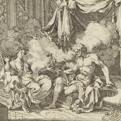 La boîte de Pandore (Métamorphoses en rondeaux, Mabre-Cramoisy 1676) - Le Clerc