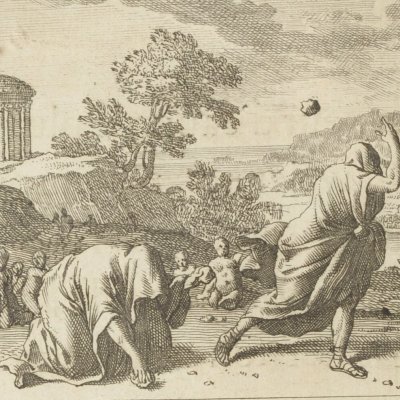 Deucalion et Pyrrha (Métamorphoses en rondeaux, Mabre-Cramoisy 1676)