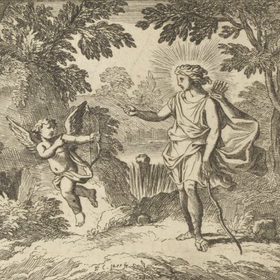 Querelle d’Apollon et d’Amour (Mét. en rondeaux Mabre-Cramoisy 1676) - Chauveau