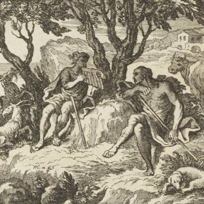 Mercure et Argus (Métamorphoses en rondeaux, Mabre-Cramoisy 1676) - Chauveau