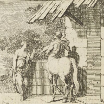 Ocyrhoé et Chiron (Métamorphoses en rondeaux, Mabre-Cramoisy 1676) - Le Clerc