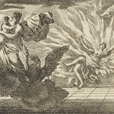 Sémélé brûlée (Métamorphoses en rondeaux, Mabre-Cramoisy 1676)