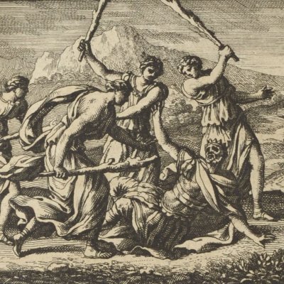 La mort de Penthée (Métamorphoses en rondeaux, Mabre-Cramoisy 1676)