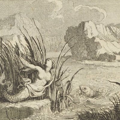 Dercétis changée en poisson (Métamorphoses en rondeaux, Mabre-Cramoisy 1676) - Le Clerc