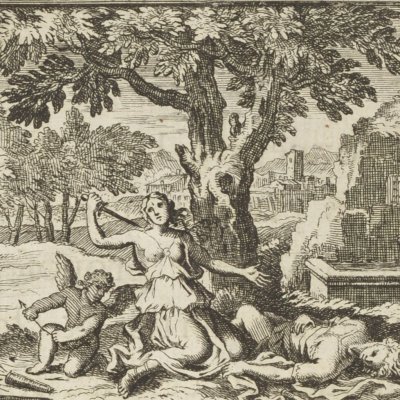 Pyrame et Thisbé (Métamorphoses en rondeaux, Mabre-Cramoisy 1676) - Chauveau