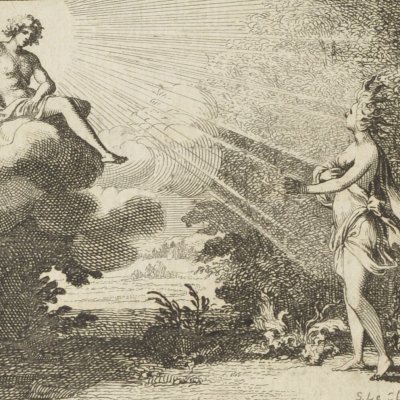 Clytie face à Phébus (Métamorphoses en rondeaux, Mabre-Cramoisy 1676) - Le Clerc