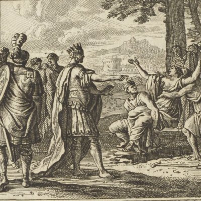 Leucothoé enterrée vive (Métamorphoses en rondeaux, Mabre-Cramoisy 1676)