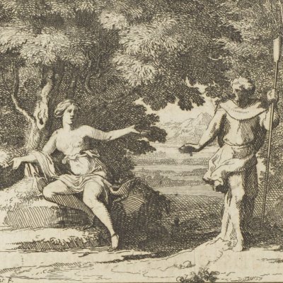 Daphnis changé en rocher (Métamorphoses en rondeaux, Mabre-Cramoisy 1676) - Le Clerc