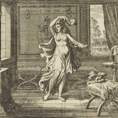 Sithon tantôt homme tantôt femme (Métamorphoses en rondeaux, Mabre-Cramoisy 1676) - Chauveau
