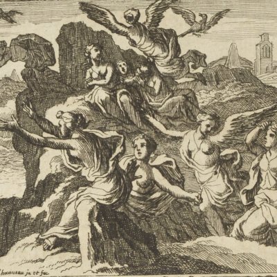 Les Compagnes d’Ino (Métamorphoses en rondeaux, Mabre-Cramoisy 1676) - Chauveau
