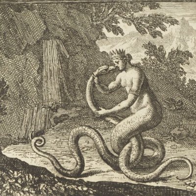 Cadmus et Hermione changés en serpents (Métamorphoses en rondeaux, Mabre-Cramoisy 1676)