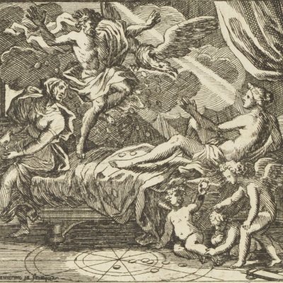 Danaé (Métamorphoses en rondeaux, Mabre-Cramoisy 1676) - Chauveau