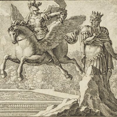 Atlas changé en montagne (Métamorphoses en rondeaux, Mabre-Cramoisy 1676)