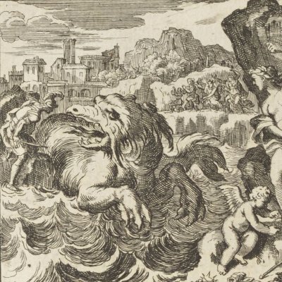 Persée et Andromède (Métamorphoses en rondeaux, Mabre-Cramoisy 1676) - Chauveau