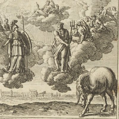 Dispute de Neptune et de Minerve (Métamorphoses en rondeaux, Mabre-Cramoisy 1676)
