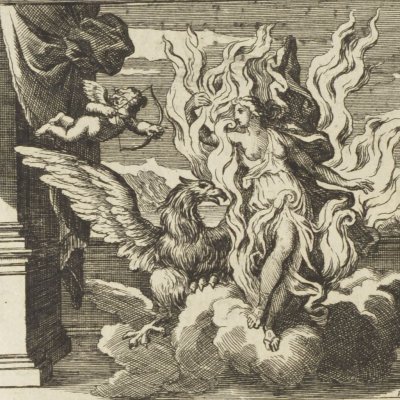 Jupiter et Égine (Métamorphoses en rondeaux, Mabre-Cramoisy 1676) - Chauveau