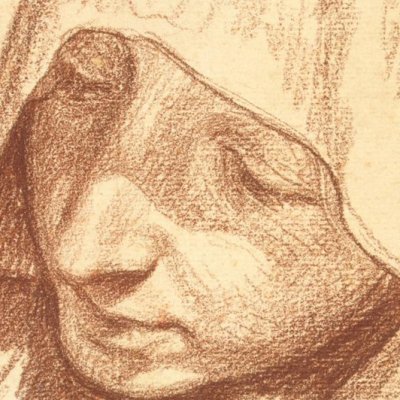 Tête de femme voilée - Greuze