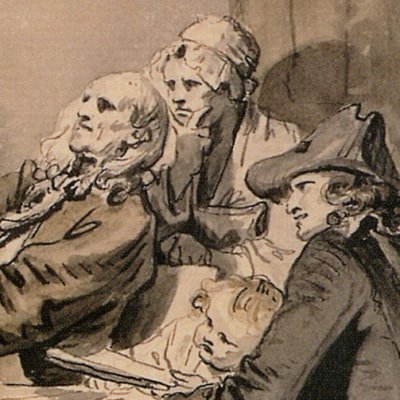 Étude pour la composition de L’Accordée de village (Petit Palais) - Greuze