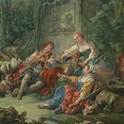 L’idylle du berger - Boucher