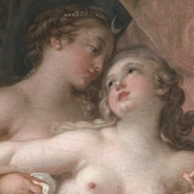 Jupiter, as Diana, seduces Callisto (Kansas City) - Butcher block