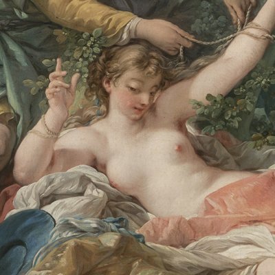 Sylvie délivrée par Aminte (version de la Banque de France) - Boucher