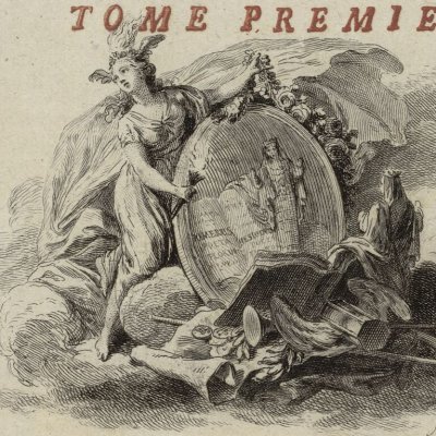 Vignette de la page de titre du tome 1 (Métamorphoses Banier 1767) - Choffard