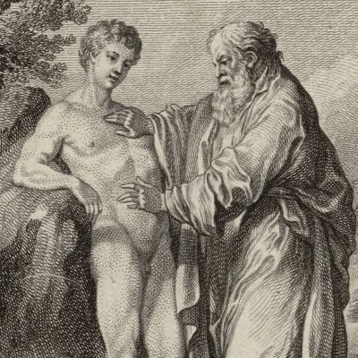 La création de l’homme par Prométhée (Métamorphoses Banier 1767, l.1) - Eisen
