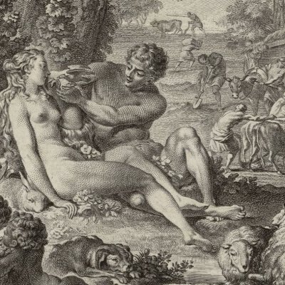 L’âge d’or et l’âge d’argent (Métamorphoses Banier 1767, l.1) - Eisen