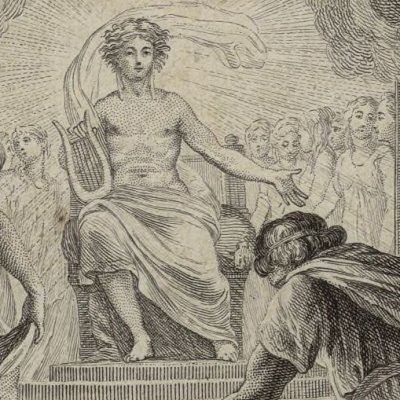 Phaéton au palais du Soleil (Métamorphoses Banier 1767, l.2) - Moreau