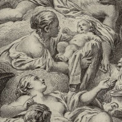 Naissance de Bacchus (Métamorphoses Banier 1767, l.3) - Boucher
